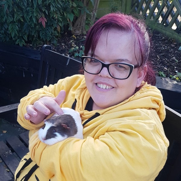 ccc Louise with Coconut the guinea pig.jpg