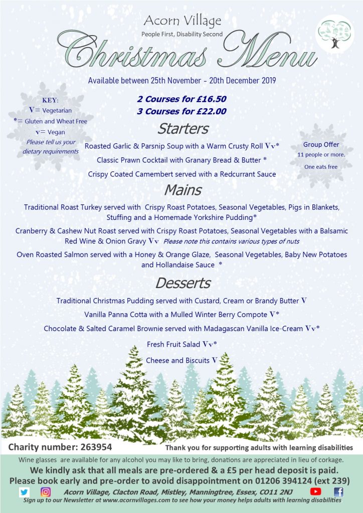 Book now for Christmas at the Coffee Shop available 25th November to ...